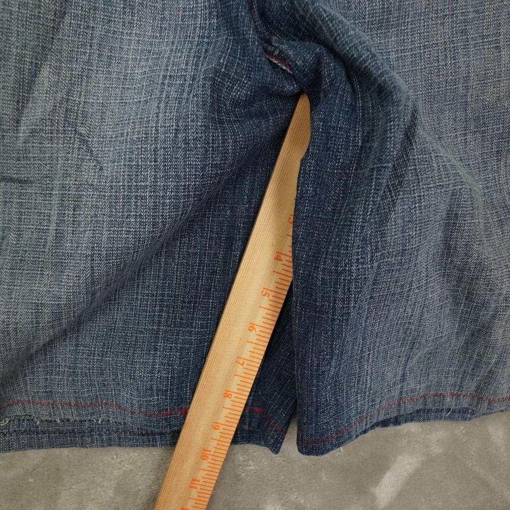 Southpole Vintage Y2K Dark Wash Denim Shorts Mens 38 Blue Skate Grunge Streetwea